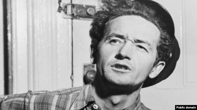 Legendary American folk singer Woody Guthrie