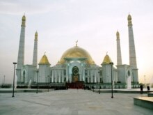 Turkmenistan -- Mosque in the settlement of Kipchak, 22Dec2006