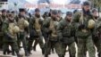 Российские военнослужащие в абхазской Гудауте
