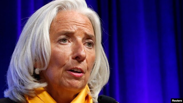 На снимке: исполнительный директор МВФ Кристин Лагард