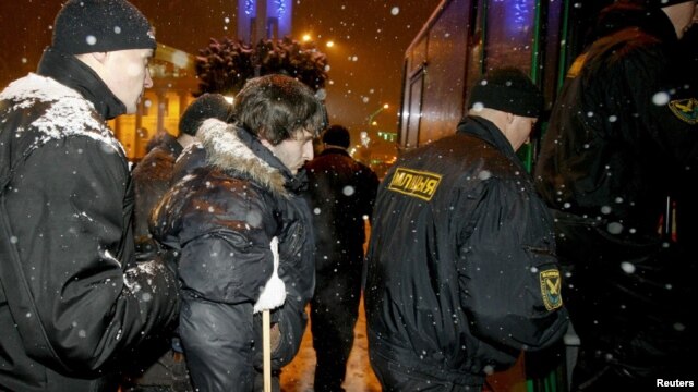 The European Union has criticized the crackdown that followed a flawed December 2010 election, which has included the rounding up of opposition activists.