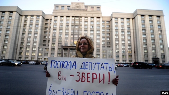 Protest la Moscova împotriva proiectului de lege din Duma de Stat