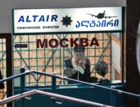 The booking office at the Tbilisi airport on October 3 (ITAR-TASS)
