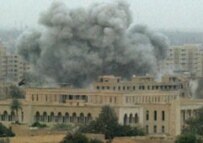 A missile strike in Baghdad in the early days of Operation Iraqi Freedom (CTK)