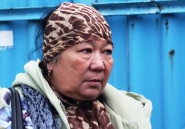 Кыздыгой Ажаркулова, руководитель организации «Защитим свой дом». Алматы, 13 декабря 2013 года.