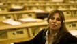 Armenia -  Zaruhi Postanjian at her MP seat at the National Assembly’s chamber, Yerevan, Dec2007
