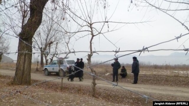 A border outpost around the Uzbek exclave of Sokh 