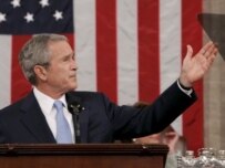 Bush gestures during his State of the Union address (epa)