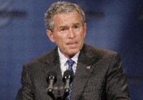 President Bush, show here on March 13, says preemptive military action continues to be policy option for the United States (epa)
