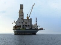 An oil and gas platform off the coast of Sakhalin, in the Russian Far East (ITAR-TASS)