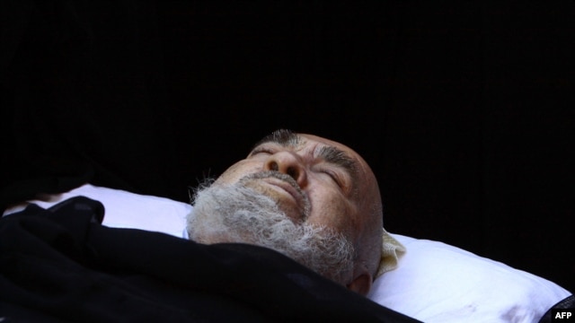 پیکر آیت‌الله منتظری؛ ساعاتی پس از درگذشت