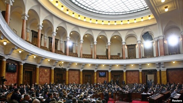 Sednica Parlamenta na kojoj se raspravlja o Rezoluciji o Srebrenici, 30. mart 2010.