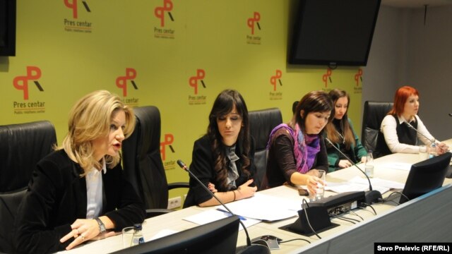 Konferencija za novinare koalicije NVO, Podgorica, 14. decembar 2012.