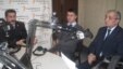 AzadlıqRadiosunun Bakı Bürosunda studiyada İsgəndər Həmidov (sağda), Fariz Namazlı (ortada) və Kamran Əliyev (solda)