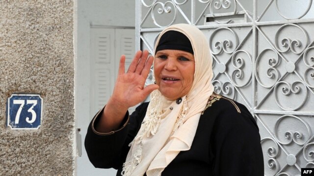 Manoubia Bouazizi, the mother of Mohamed Bouazizi, in a 2011 photograph