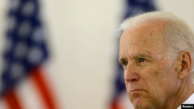 На снимке: вице-президент США Джозеф Байден