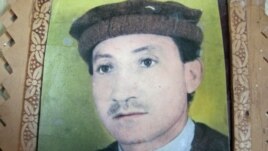 A likeness of Zarteef Khan Afridi, a schoolteacher and social and rights activist who was gunned down in his hometown of Jamrud on December 5.