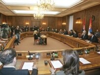 Government ministers headed for the exits at the March 10 session (AFP)
