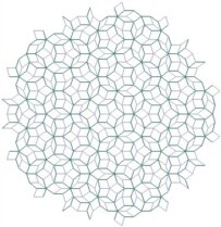 A Penrose tiling (image courtesy of Peter J. Lu)