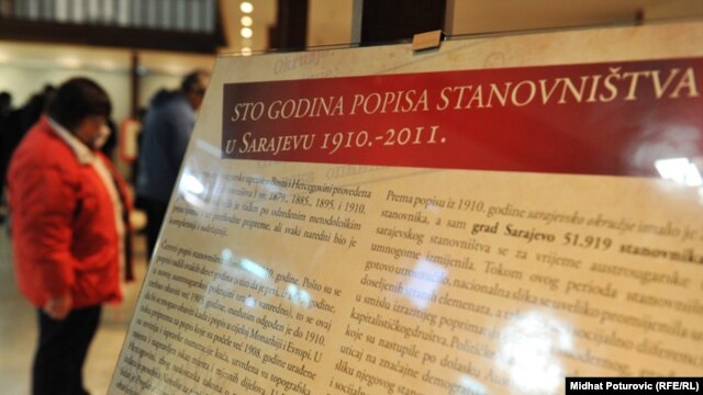 Sa izložbe 'Stotinu godina popisa u Sarajevu', 2011.