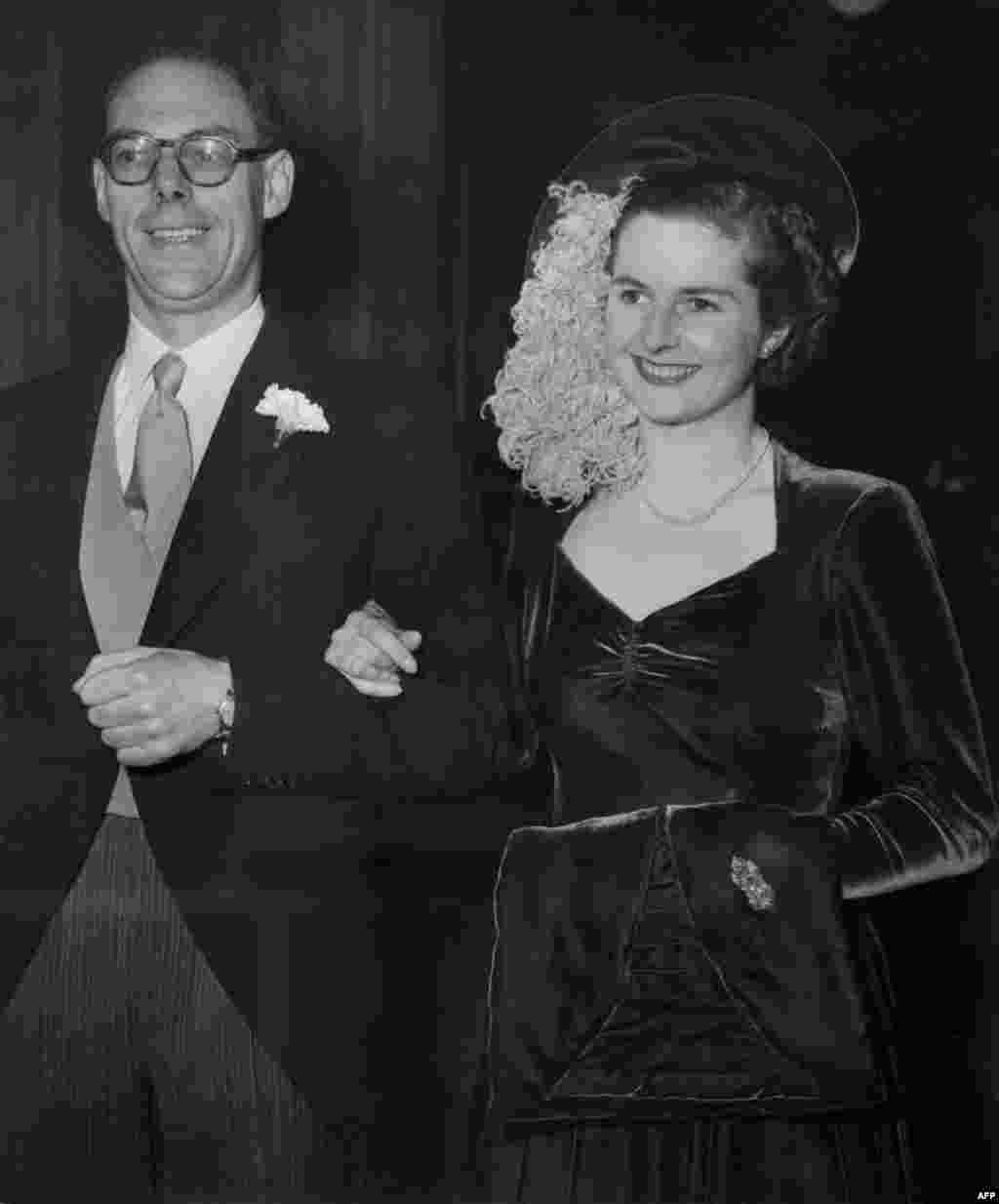 Margaret Thatcher married Denis Thatcher in London in December 1951.