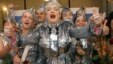 Ukrainian drag queen Verka Serduchka (center) whose nutty ditty ""Dancing Lasha Tambai" flabbergasted Eurovision audiences in 2007. 
