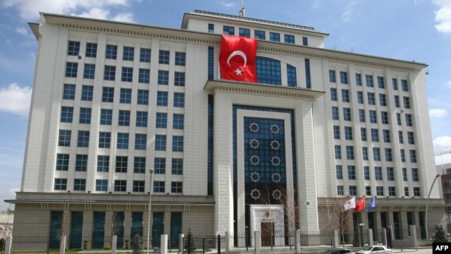The attackers fired a rocket at the headquarters of Prime Minister Recep Tayyip Erdogan's party in Ankara.