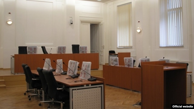 Bosnia-Herzegovina - Courtroom, Cantonal Court, Sarajevo, undated