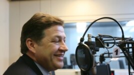 U.S. Congressman Bill Shuster (R-Pa.) during an interview at RFE/RL in Prague