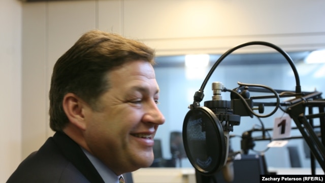 U.S. Congressman Bill Shuster (R-Pa.) during an interview at RFE/RL in Prague
