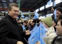 Yanukovych campaigning last week in Kyiv (epa)