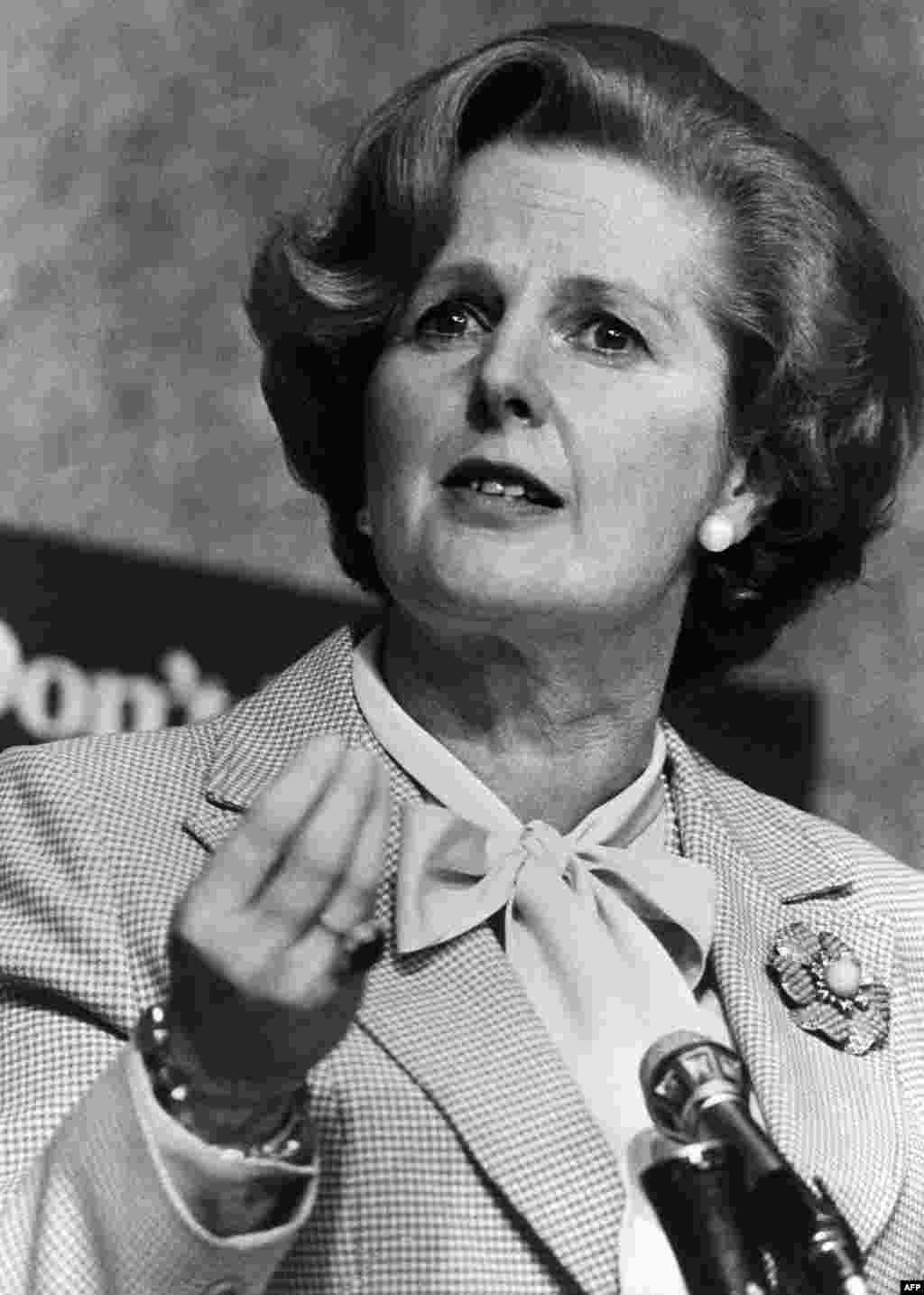 Margaret Thatcher in London in April 1979