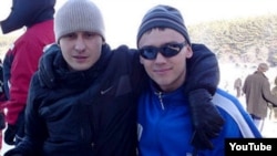 Denis Burakov (left) died when the orb he was riding in went out of control and plunged down a gorge.