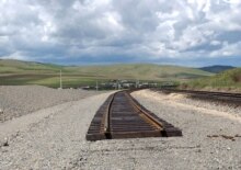 Russia – Infrastructure / China – A second rail track being laid along the Karymskaya-Zabaikalsk railway, 11Jul2006.