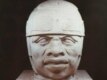 Mexico - This San Lorenzo Monument 8-Colossal Head from the early formative period is part of the Olmec Art of Ancient Mexico exhibition, 15Apr1996
