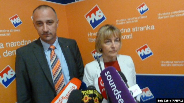 Ministri Vesna Pusić i Ivan Vrdoljak najavljuju svoj odlazak na Split Pride, 5. lipnja 2012.