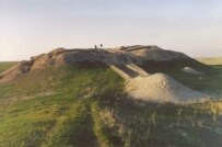 The remains of a Nestorian church in Suyab, Kyrgyzstan (UNESCO)