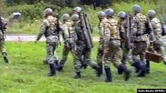 Russia/Ingushetia -- There are fights in the Sunzha mountains, Sunzha region, 2012
