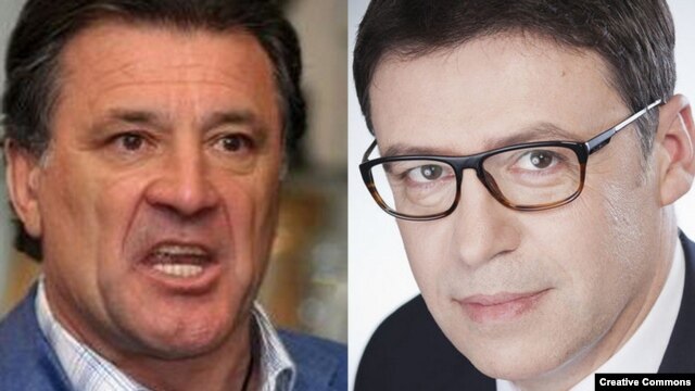 Dinamo Zagreb's executive director, Zdravko Mamic (left), has landed himself in hot water for insulting comments he directed at Croatia's ethnic Serb education and sports minister, Zeljko Jovanovic (right).