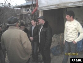 Elxan Əzizovun yas mərasimi. İsmayıllı rayonunun Zeyvə kəndi. 31 yanvar 2010