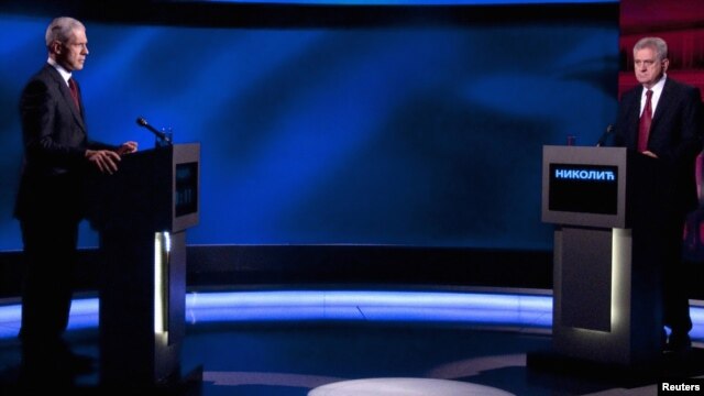 Boris Tadić i Tomislav Nikolić u tv debati