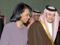 Condoleezza Rice and Prince Saud al-Faisal in Riyadh in January 2007 (epa)
