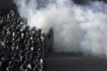 Belarusian police violently broke up opposition demonstrations in central Minsk in the wake of the disputed presidential election (RFE/RL)