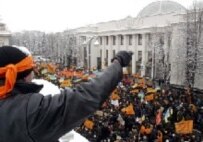 Yushchenko supporters celebrated (file photo)