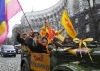 Antigovernment protesters depart after successfully blockading today's government session