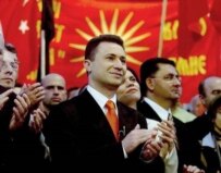 A campaign event in Macedonia in June 2006 (epa)