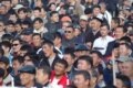 Demonstrators in Bishkek on November 6 (RFE/RL)