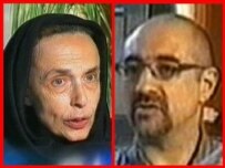 Haleh Esfandiari (left) and Kian Tajbakhsh, as seen on the program broadcast by Iranian state television (AFP)
