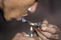 An HIV-positive heroin addict in China's Yunan Province (file photo) (epa)