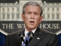 President Bush at his August 21 briefing (epa)